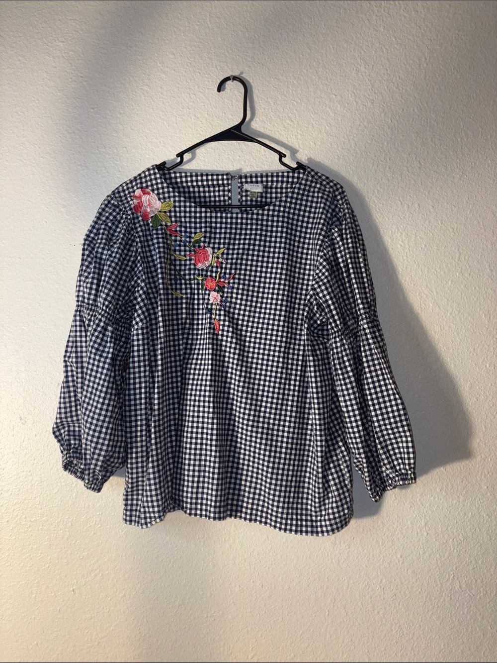 Cupio Navy & White Gingham Shirt